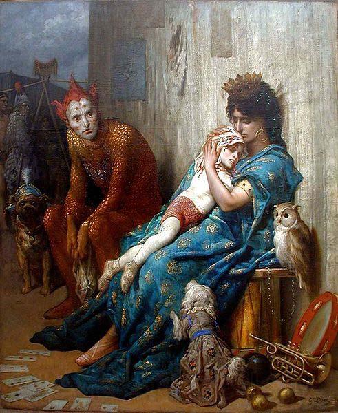 Gustave Dore Les Saltimbanques Spain oil painting art